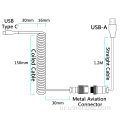 브레이드 USB 코일 키보드 케이블 USB-C 기계식